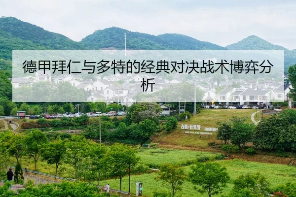 德甲拜仁与多特的经典对决战术博弈分析